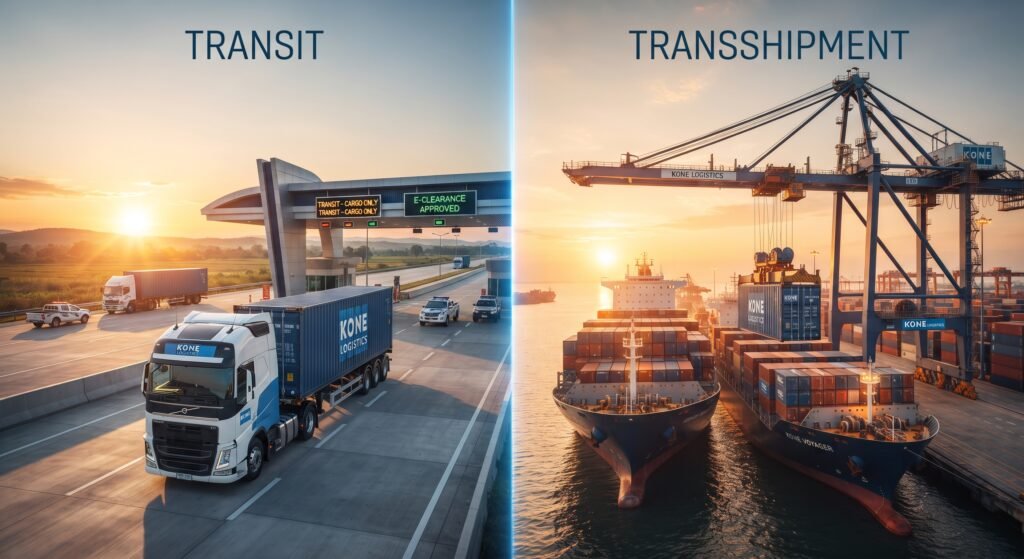Transit และ Transshipment
